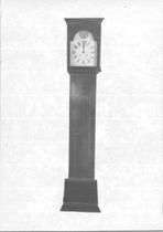 SA0639 - Tall case clock by Amos Jewett. Identified on the back.